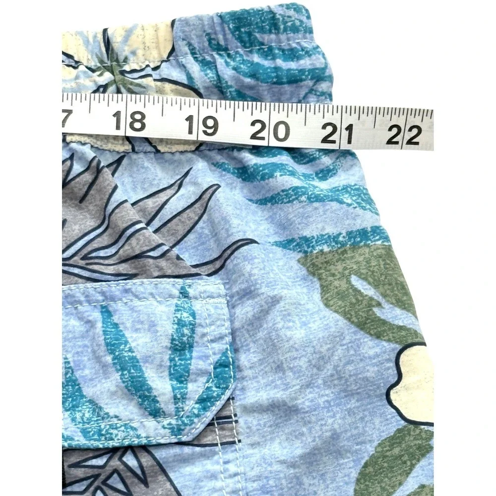 Tommy Bahama Relax Mens XXL Blue Hibiscus Floral‎ Palm Swim Trunks Shorts